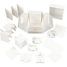 Explosion box, afm 7x7x7,5+12x12x12 cm, off-white, 1 stuk [HOB-25379]