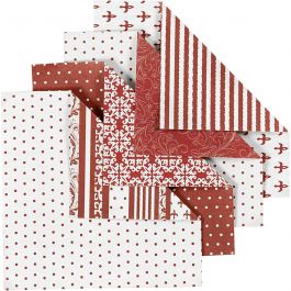 Papier Origami, dim. 10x10cm, 80 gr, 50 flles ass./ 1 Pq. [HOB-25520]