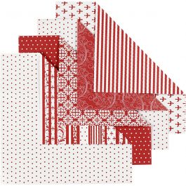 Papier Origami, dim. 15x15cm, 80 gr, 50 flles ass./ 1 Pq. [HOB-25521]