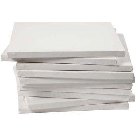 Entoilé, P: 1,6 cm, dim. 30x30 cm, 280 gr, blanc, 40 pièces/ 1 Pq. [HOB-25748]