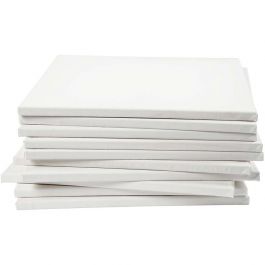 Entoilé, P: 1,6 cm, dim. 40x40 cm, 280 gr, blanc, 40 pièces/ 1 Pq. [HOB-25749]