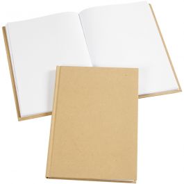 Carnet de notes, A5, ép. 8 mm, 80 gr, brun, 1 pièce [HOB-26367]