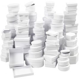 Dozen, d 5,5-16 cm, Inhoud kan variëren , wit, 168 div/ 1 doos [HOB-26417]