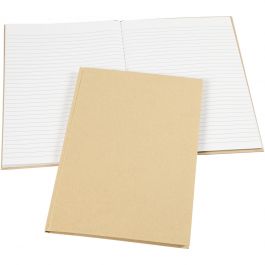 Cahier de notes, A4, feuille 210x297 mm, 60 gr, brun, 1 pièce [HOB-264550]