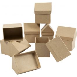 Huizen, H: 10,5 cm, afm 6x8,5 cm, 5x4 stuk/ 1 doos [HOB-26468]
