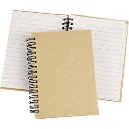 Carnet à spirales, A6, feuille 105x148 mm, 60 gr, brun, 1 pièce [HOB-265530]