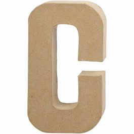 Lettre, C, H : 20,5 cm, L : 11,5 cm, ép. 2,5 cm, 1 pièce [HOB-26602]