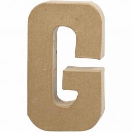 Lettre, G, H : 20,5 cm, L : 11,5 cm, ép. 2,5 cm, 1 pièce [HOB-26606]