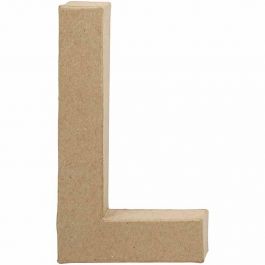 Lettre, L, H : 20,3 cm, L : 11,4 cm, ép. 2,5 cm, 1 pièce [HOB-26611]