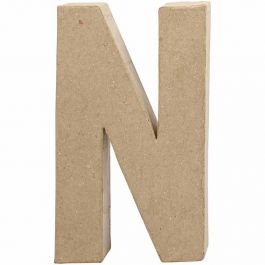 Lettre, N, H : 20,2 cm, L : 11,5 cm, ép. 2,5 cm, 1 pièce [HOB-26613]