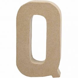 Lettre, Q, H : 20,3 cm, L : 11,5 cm, ép. 2,5 cm, 1 pièce [HOB-26616]