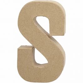 Lettre, S, H : 20,3 cm, L : 11,4 cm, ép. 2,6 cm, 1 pièce [HOB-26618]