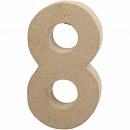 Chiffre, 8, H : 20,2 cm, L : 11 cm, ép. 2,5 cm, 1 pièce [HOB-26636]
