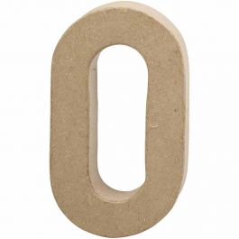 Chiffre, 0, H : 20,4 cm, L : 11,7 cm, ép. 2,5 cm, 1 pièce [HOB-26638]