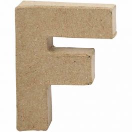 Lettre, F, H : 10 cm, L : 7,6 cm, ép. 1,7 cm, 1 pièce [HOB-26644]