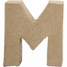 Lettre, M, H : 10 cm, L : 9 cm, ép. 1,7 cm, 1 pièce [HOB-26651]