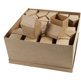 Boîtes maisons, H : 10,5 cm, dim. 6x8,5 cm, 40 pièces/ 1 Pq. [HOB-26799]