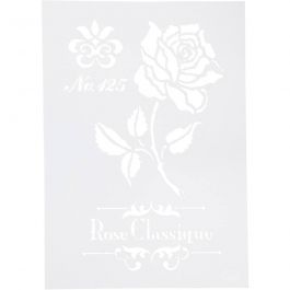 Flexibel sjabloon, roos, A4, vel 210x297 mm, 1 stuk [HOB-26975]
