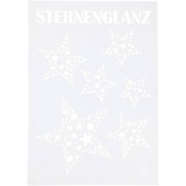 Flexibel sjabloon, sterren, A4, vel 210x297 mm, 1 stuk [HOB-26976]