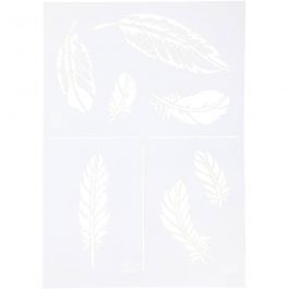 Flexibel sjabloon, veren, A4, vel 210x297 mm, 1 stuk [HOB-26978]