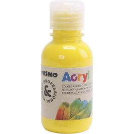 PRIMO luxe acrylverf, primair geel, 125 ml/ 1 fles [HOB-638315]