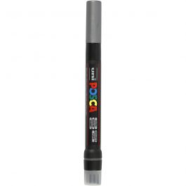 Posca Marker, afm PCF350, lijndikte 1-10 mm, kwast, zilver, 1 stuk [HOB-271805]