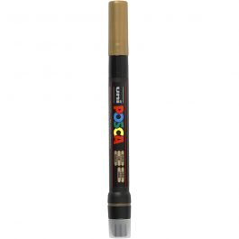 Posca Marker, afm PCF350, lijndikte 1-10 mm, kwast, goud, 1 stuk [HOB-271810]