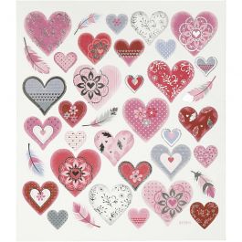 Stickers, harten, vel 15x16,5 cm, 1 vel [HOB-27191]