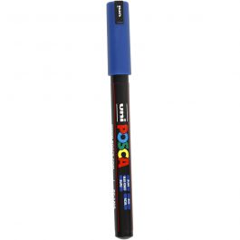 Posca Marker, afm PC-1MR, lijndikte 0,7 mm, extra-fijn, blauw, 1 stuk [HOB-272041]