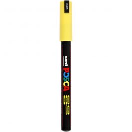 Feutre Posca, dim. PC-1MR, trait 0,7 mm, extra fin, jaune, 1 pièce [HOB-272044]