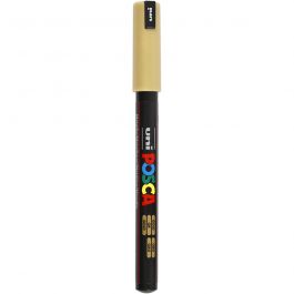 Posca Marker, afm PC-1MR, lijndikte 0,7 mm, extra-fijn, goud, 1 stuk [HOB-272810]