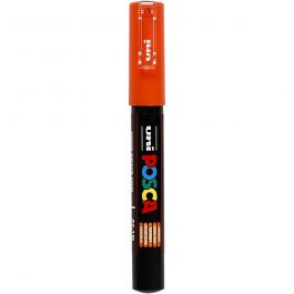 Feutre Posca, dim. PC-1M, trait 0,7 mm, extra fin, orange, 1 pièce [HOB-273054]