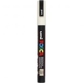 Posca Marker, afm PC-3M, lijndikte 0,9-1,3 mm, fijn, ivoor, 1 stuk [HOB-274019]