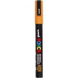 Posca Marker, afm PC-3M, lijndikte 0,9-1,3 mm, fijn, bright yellow, 1 stuk [HOB-274024]