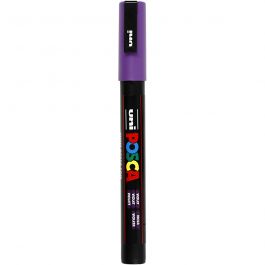 Posca Marker, afm PC-3M, lijndikte 0,9-1,3 mm, fijn, violet, 1 stuk [HOB-274055]