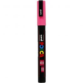 Posca Marker, afm PC-3M, lijndikte 0,9-1,3 mm, fijn, roze, 1 stuk [HOB-274056]
