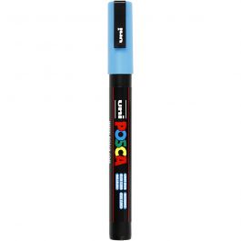 Posca Marker, afm PC-3M, lijndikte 0,9-1,3 mm, fijn, lichtblauw, 1 stuk [HOB-274057]