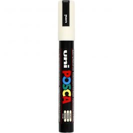 Posca Marker, afm PC-5M, lijndikte 2,5 mm, medium, ivoor, 1 stuk [HOB-276019]