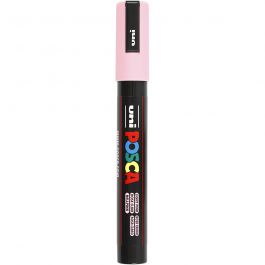 Posca Marker, afm PC-5M, lijndikte 2,5 mm, medium, lichtroze, 1 stuk [HOB-276029]