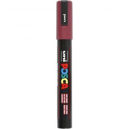 Posca Marker, afm PC-5M, lijndikte 2,5 mm, medium, red wine, 1 stuk [HOB-276050]