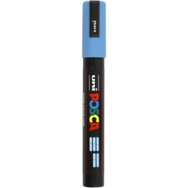 Posca Marker, afm PC-5M, lijndikte 2,5 mm, medium, lichtblauw, 1 stuk [HOB-276057]