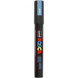 Posca Marker, afm PC-5M, lijndikte 2,5 mm, medium, metallic blauw, 1 stuk [HOB-276880]
