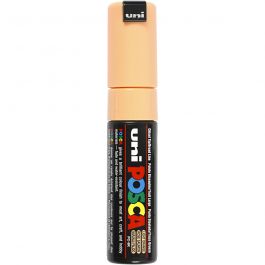 Feutre Posca, dim. PC-8K, trait 8 mm, large, orange pâle, 1 pièce [HOB-278030]
