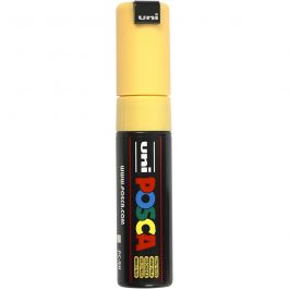 Feutre Posca, dim. PC-8K, trait 8 mm, large, jaune paille, 1 pièce [HOB-278038]