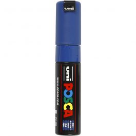 Feutre Posca, dim. PC-8K, trait 8 mm, large, bleu, 1 pièce [HOB-278041]