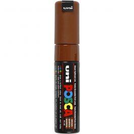 Feutre Posca, dim. PC-8K, trait 8 mm, large, brun, 1 pièce [HOB-278045]