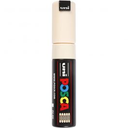 Feutre Posca, dim. PC-8K, trait 8 mm, large, beige, 1 pièce [HOB-278088]