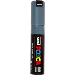 Feutre Posca, dim. PC-8K, trait 8 mm, large, gris ardoise, 1 pièce [HOB-278096]