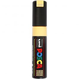 Feutre Posca, dim. PC-8K, trait 8 mm, large, orange claire fluo, 1 pièce [HOB-278730]