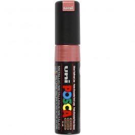 Feutre Posca, dim. PC-8K, trait 8 mm, large, rouge métallique, 1 pièce [HOB-278860]